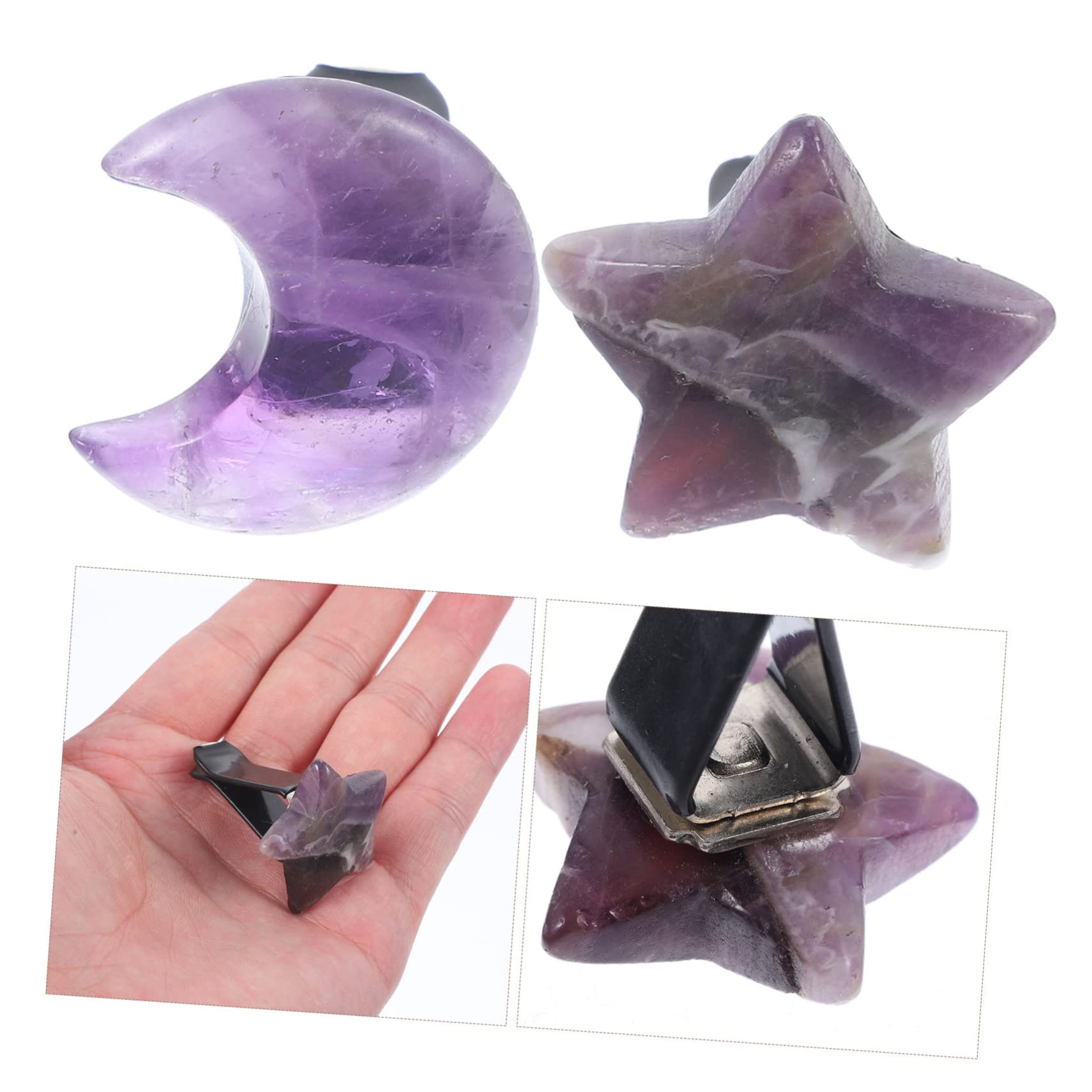 Supvox 10stücke Auto Lüftung Clips Mit Mond Und Stern Design Dekorative Luftauslass Clips Für Auto Einzigartiger Duftdiffusor Für Einfache Installation Werkzeuge
