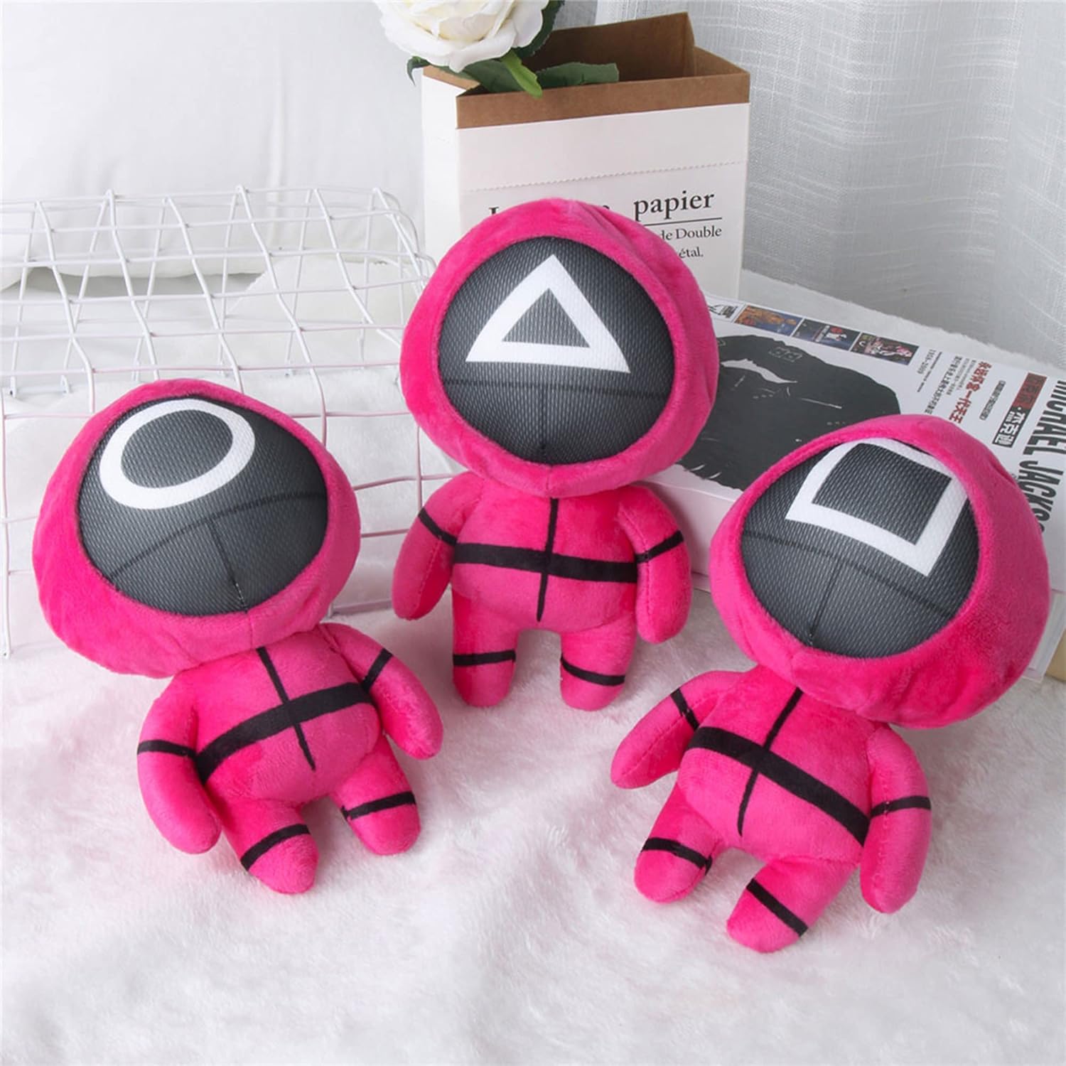Ahlulu Cute Plush Toy, Stuffed Figure Funny Cosplay Doll for Fans Halloween Christmas Birthday Gift for Kids (3pcs) : Toys & Games