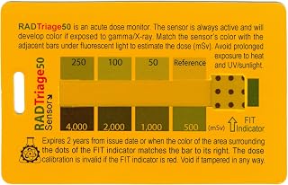 RADTriage 50 Personal Radiation Detector | Wallet-Sized Nuclear Dosimeter for Beta, Gamma, X-Ray | Made in USA