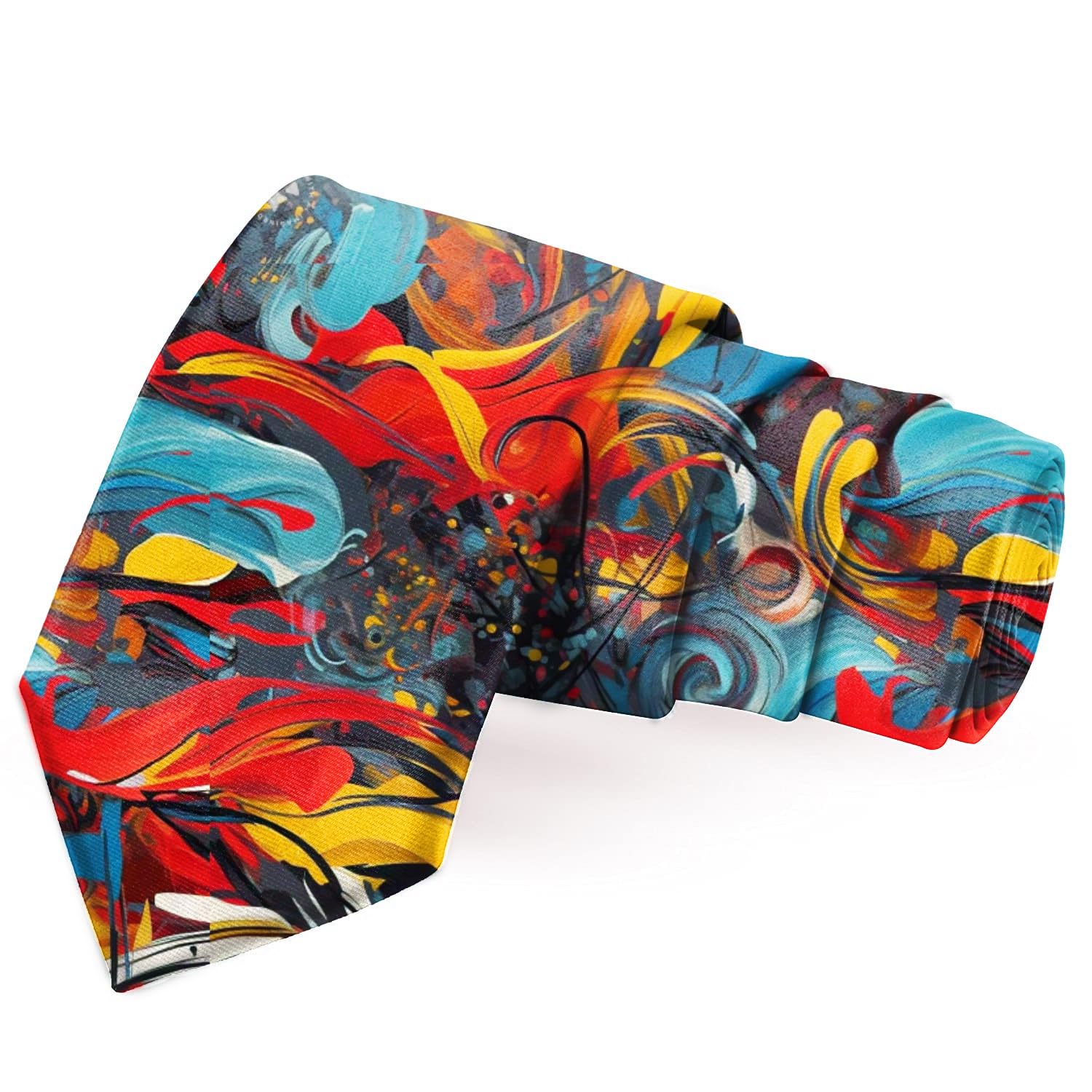 blacksmith Bold & Bright Abstract Printed Necktie for Men-picture-15