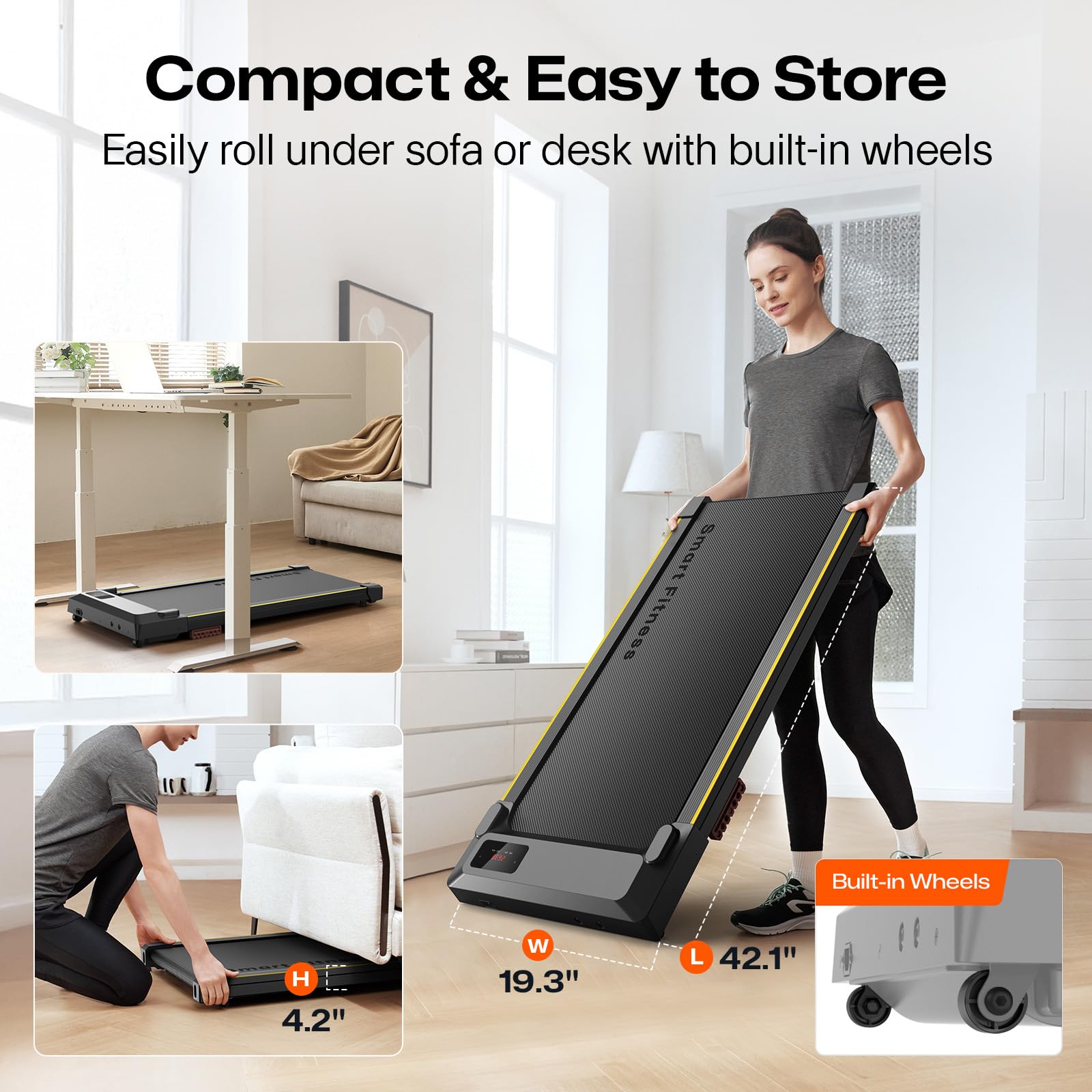 UREVO  COMPACT TREADMILL(ランニングマシン)他 Amazon | UREVO ウォーキングパッド 自宅用トレッドミル デスク下ト