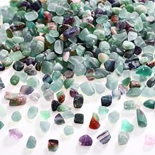 2.2 Lb/1000g Decorative Crystal Natural Agate Stone Pebbles Tumbled Gemstones Sea Glass Rock for Fish Tank Gravel, Vase Filler, DIY CraftsBright Color