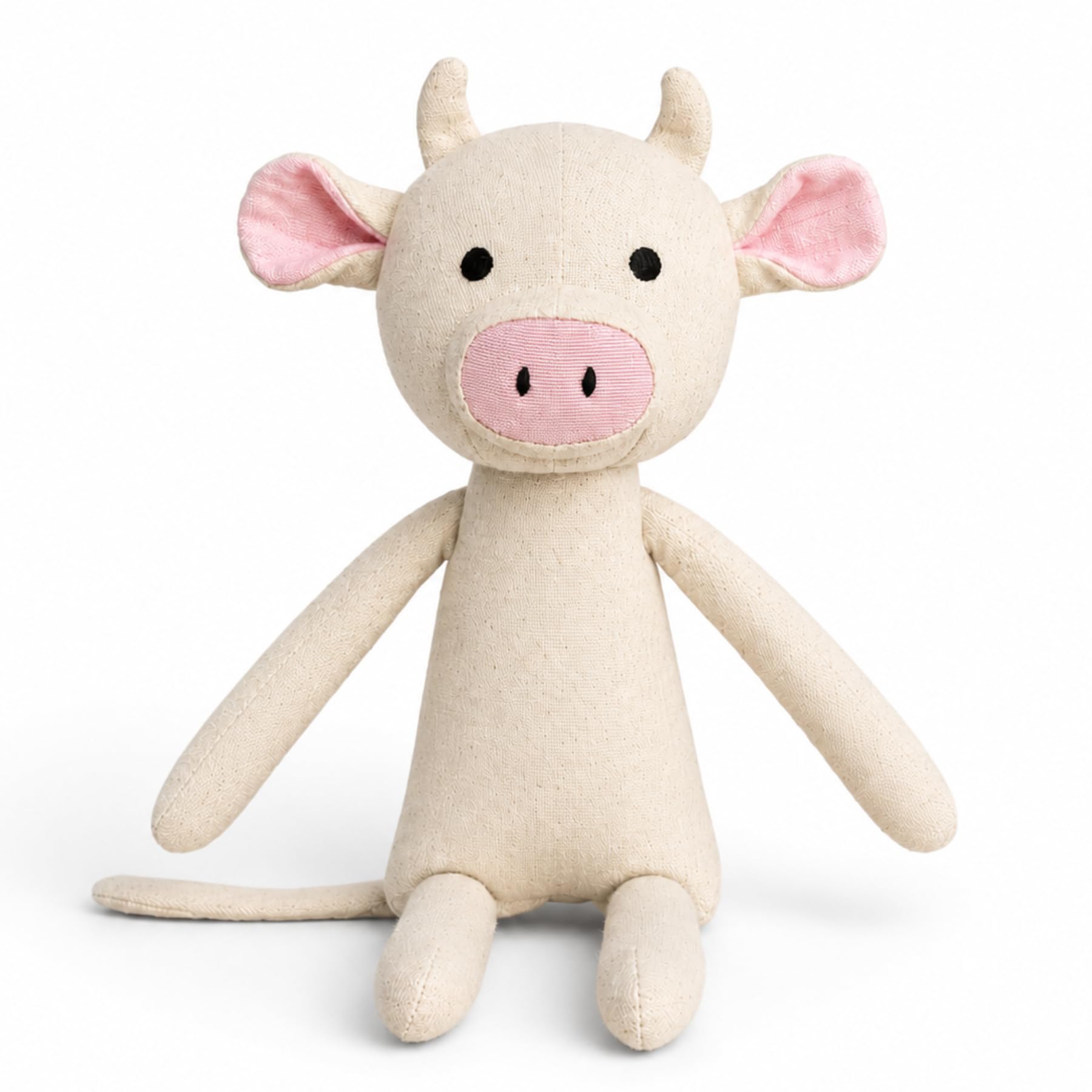 Amba Cute Adorable Plush Soft Toy for Kids | | Cow Stuffed Animal for Boys and Girls | Birthday Gift for Children| Cotton sleep buddy for Babies | For Ages 3 months +-picture-28