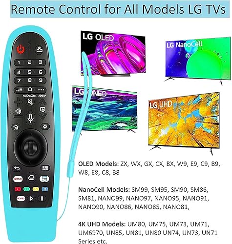 Miniatura 3 de Mando a distancia para TV LG, con cubierta remota luminosa de silicona, compatible con todos los modelos de TV LG, AN-MR20GA AN-MR600G AN-MR650G