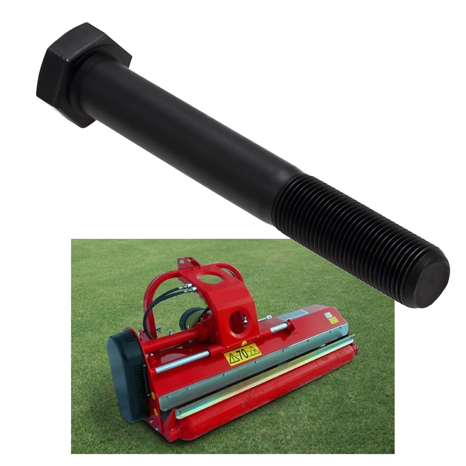 OTOTEC 2X Mulcher Hexagon Bolt M18x1.5 with Nut Compatible with Dragone Mulcher - Image 3