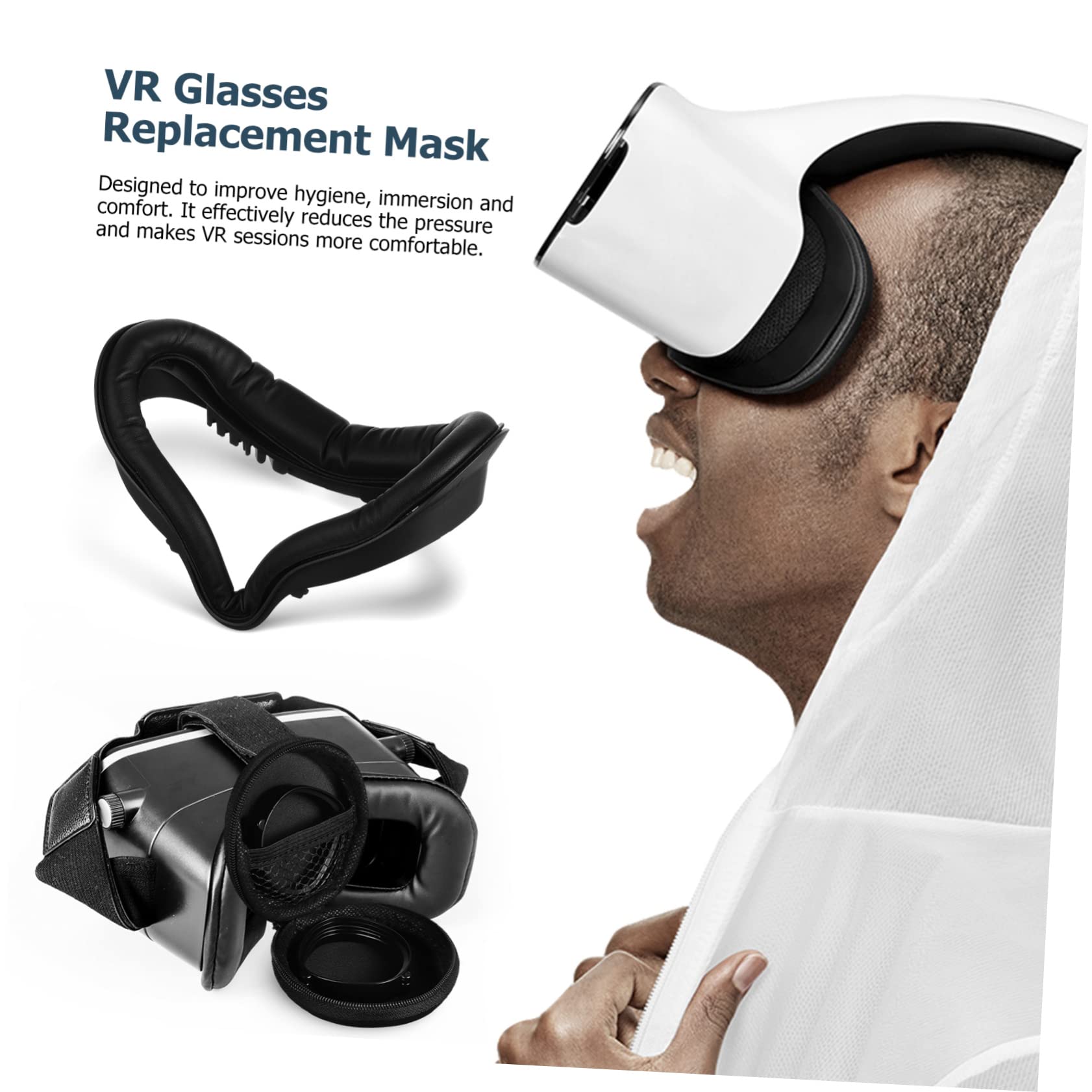Artibetter Vr Linsen Schutz Zubehör Magnetischer Brillenrahmen Mit Ersatzmaske Kompatibel Mit Schützt Ihre Vr-linsen Vor Kratzern Und Beschädigungen