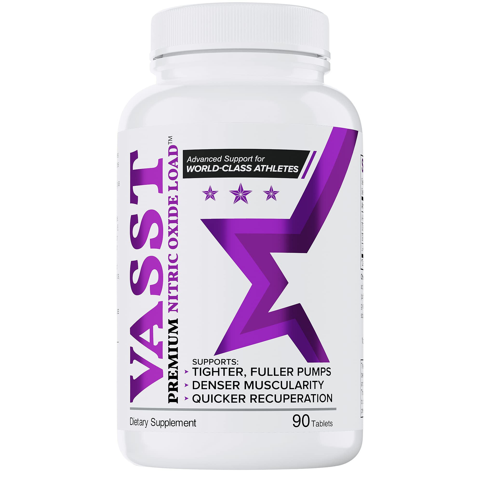 BELDT VASST Labs - Nitric Oxide Booster, N.O. Supplement with Over 3,000mg of Arginine-AKG, OKG, GKG, and L-Arginine HCL for Muscle Building, Enhanced Vascularity and Quicker Recovery - 90 Tablets