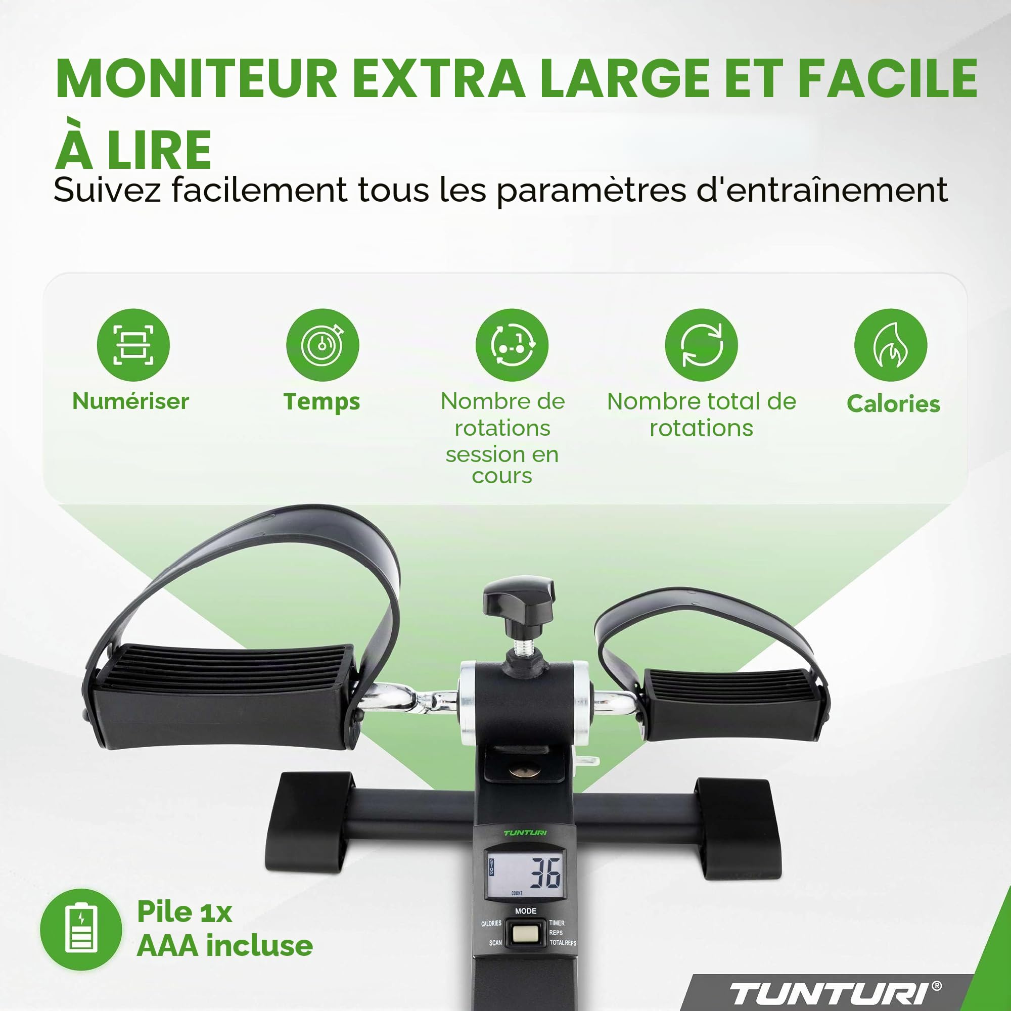 Tunturi Mini Bike Pro avec écran