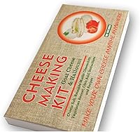 Vista 4 de MOZZARELLA & RICOTTA Kit de 4 quesos para hacer queso de cabra, queso Halloumi, queso mozzarella, queso ricotta, gran regalo para todas