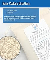 Vista 3 de CLEAR CREEK Cebada perlada certificada sin residuos de glifosato 25 libras Sin OGM Kosher Vegano No irradiado