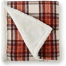 Eddie Bauer - Sherpa Reverse Throw Blanket for Bed or Couch, 50 x 60