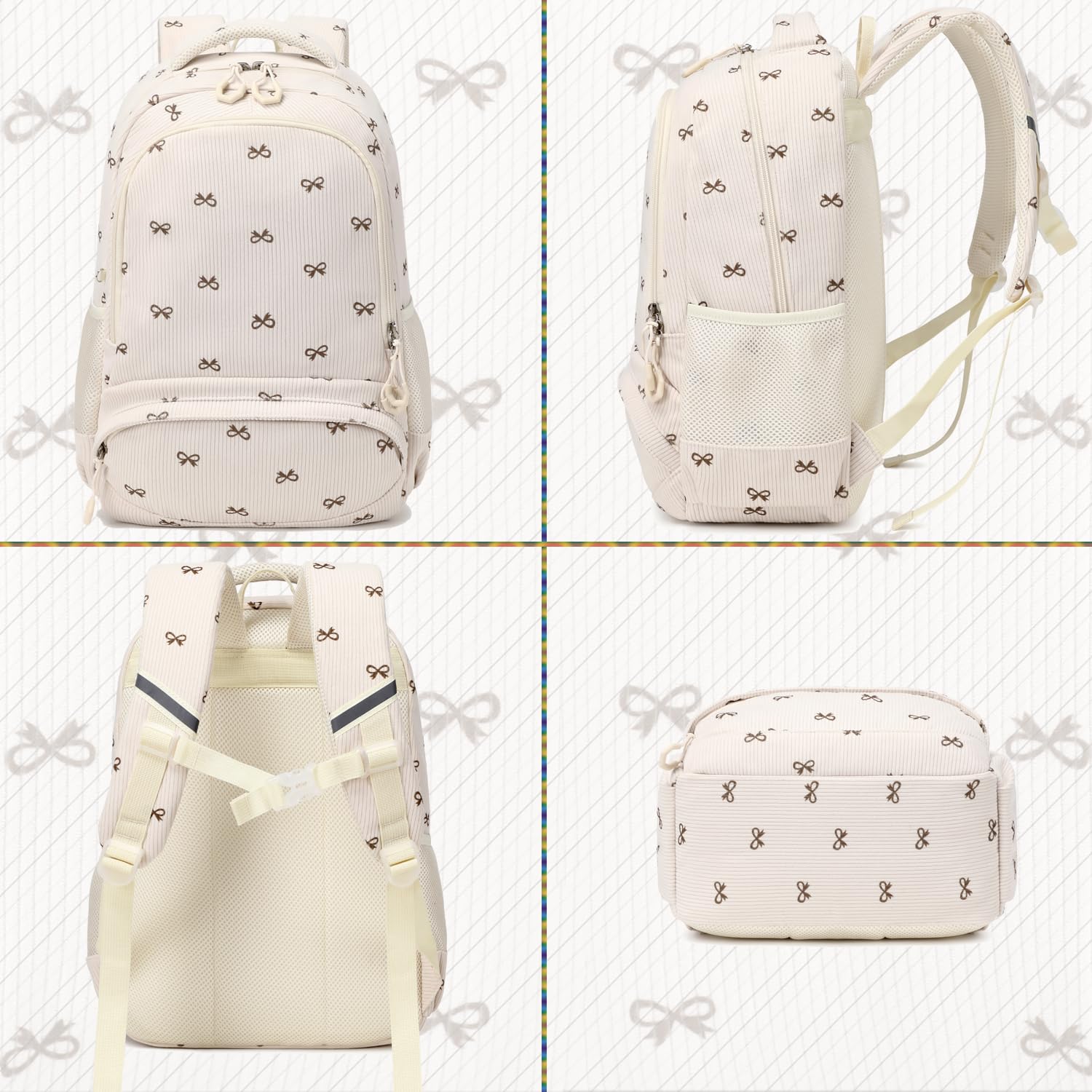 Kimwadalh Cartables Filles Primaires Sacs École CE1 CE2 Sacs à Dos Filles Primaire d'école Sac pour Enfant Girls School Backpack Set