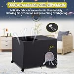 South to East Slumber Crib Blackout Cover, Portable Travel Crib Canopy Cover with Carry Bag, Breathable Sleeping Pod Shade for Playpen, Stretchy Netting Canopy Cover for Pack N Play Playard
