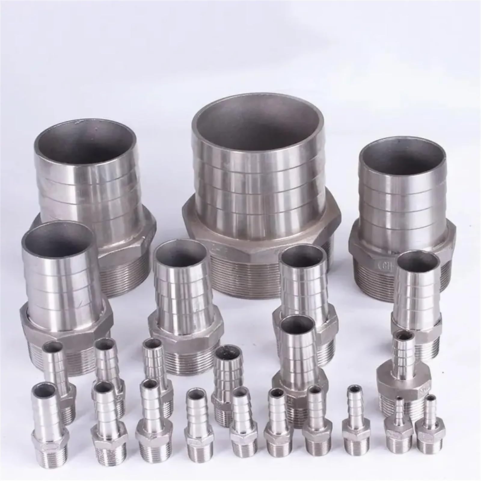 1/8 Zoll 1/4 Zoll 3/8 Zoll 1/2 Zoll 3/4 Zoll 1 Zoll männlich 6 8 10 12 13 15 16 19 20 25 32 mm Schlauchanschluss 304 Edelstahl-Schlauchkupplung(32mm,5 PCS_1")