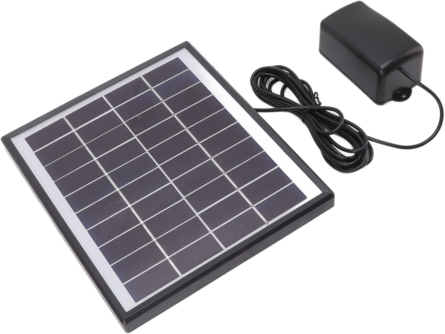 Solar Powered Oxygen Air Pump, 10V 6W Shockproof Lightweight Solar Aquarium Pump for Fish Tanks and Pools, Aquarium Accessories