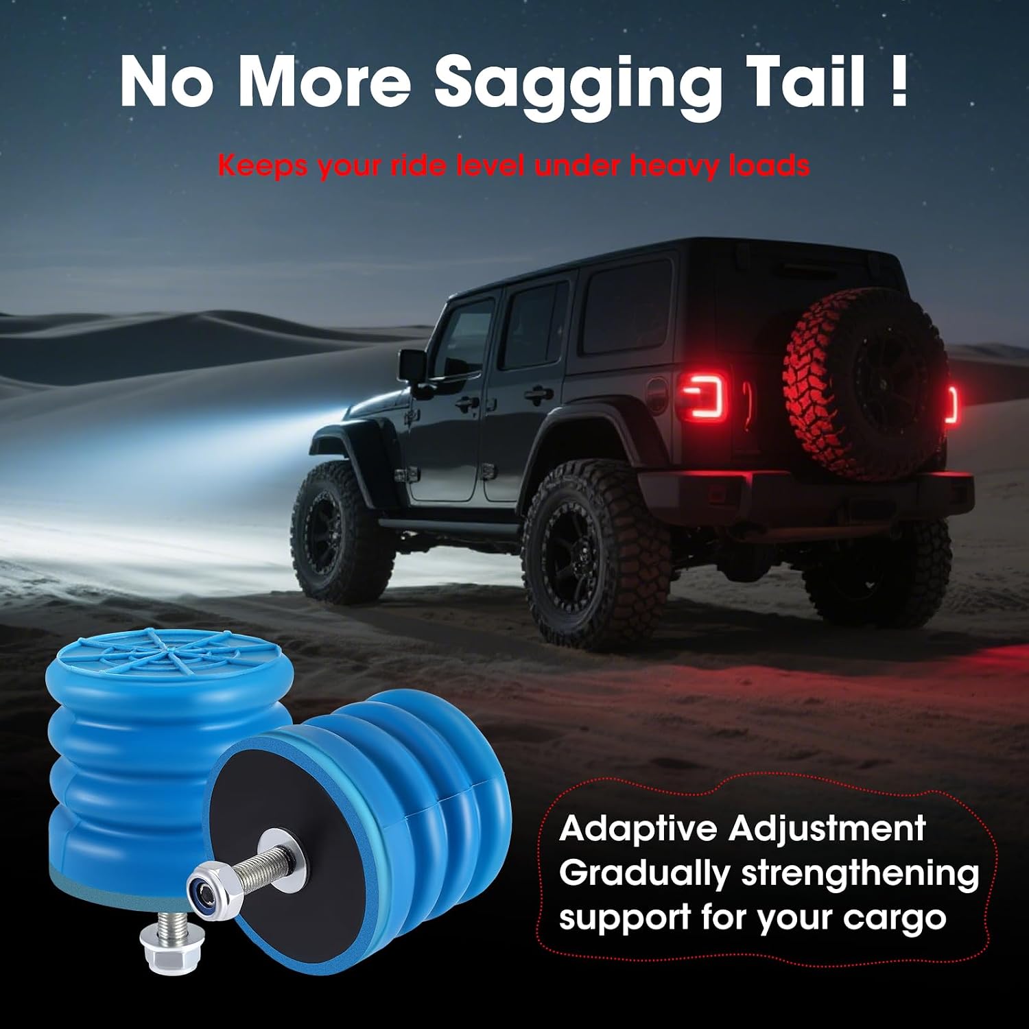 Air Helper Springs Left Right Front Rear SSF-604-40 Compatible with Toyota Tacomaz, Tuindra, Pickup, FJ Cruiser 100, 4Runner, Lexus LX470, Lexus GX460, GX470, Set of 2