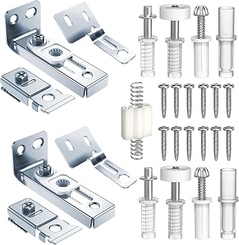 Bifold Door Hardware kit for 7/8" to 1" Track, Bifold Door Installation and Repair Parts 2-Sets Bifold Door Hardware kit...