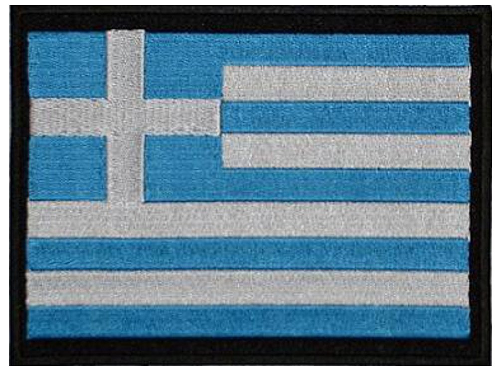 Klicnow Greece Patch 13Cm X 10Cm (Approx) 5" X 4"