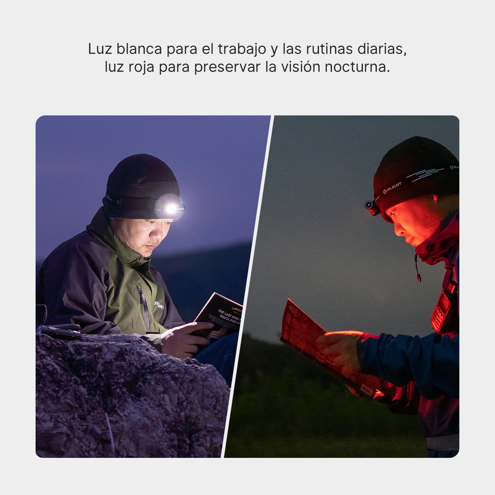 OLIGHT Perun 3 Mini Kit Linterna Frontal LED Recargable de Ángulo Recto Combinando Blanco y Rojo Práctica y Funcional 1250 Lumens 155 Metros 60 Días Máx Para la Pesca al Aire Libre (Azul Oscuro)