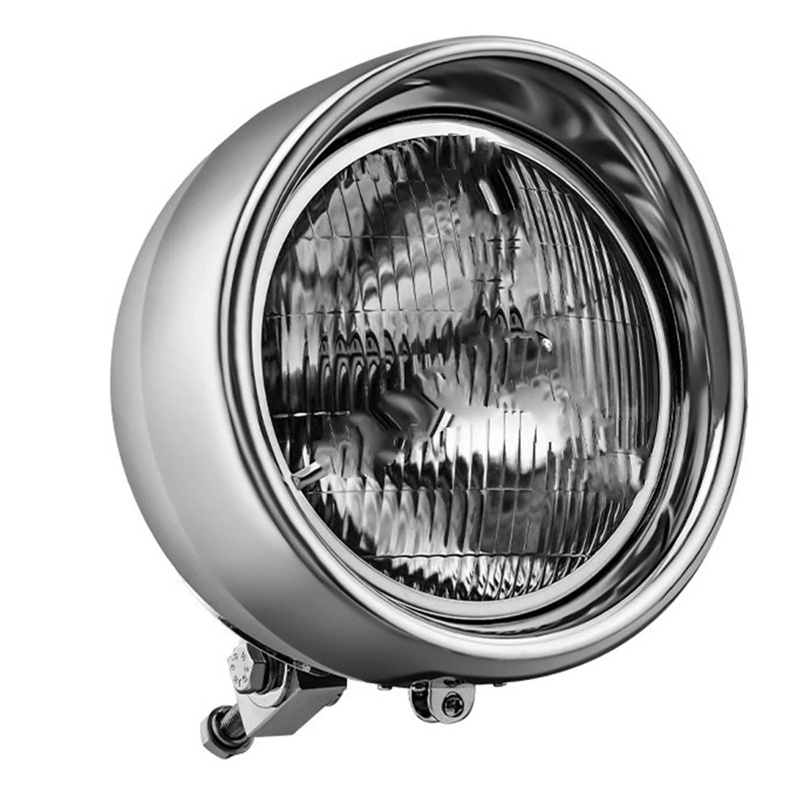 Phare led pour moto 7 pouces à haute visibilité et visière de protection trois barres - 8