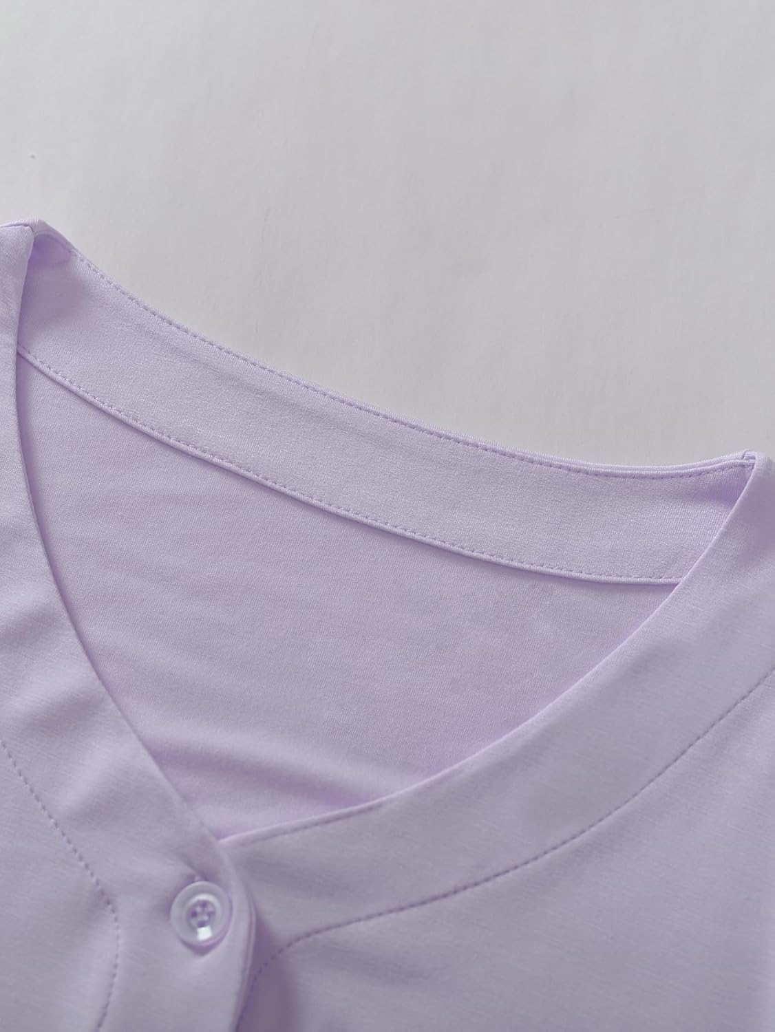 Latuza Women's Bamboo Viscose Pajama Top Button Up Sleep Shirt - Image 5