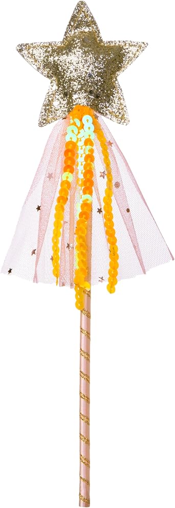 Vonokee Girls Princess Star Wand,Glitter Angel Star Wand Stick for Birthday Halloween Christmas Party