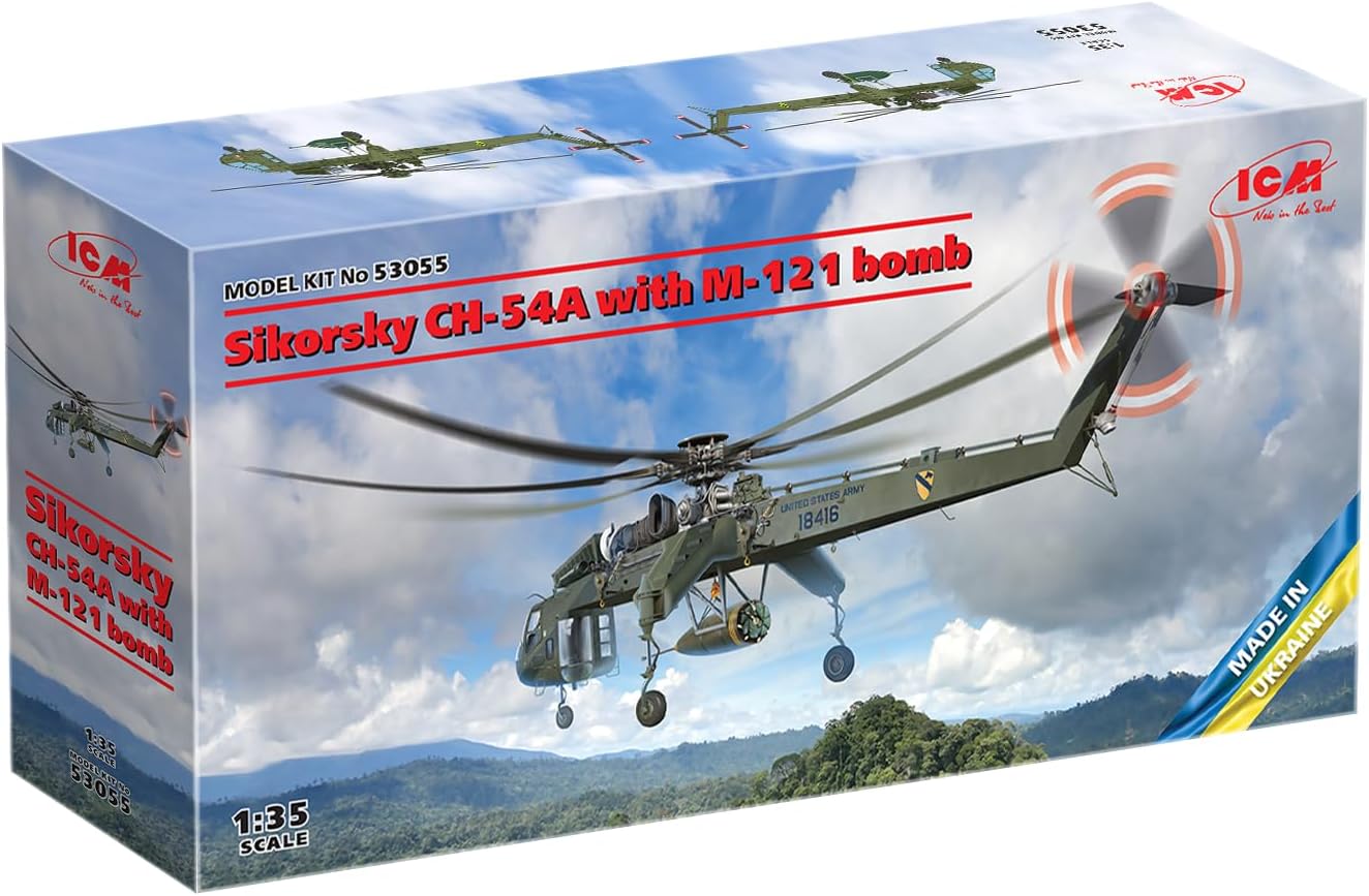 ICM 53055 - Sikorsky CH-54A Tarhe with BLU-82/B 'Daisy Cutter' Bomb - Scale 1:35