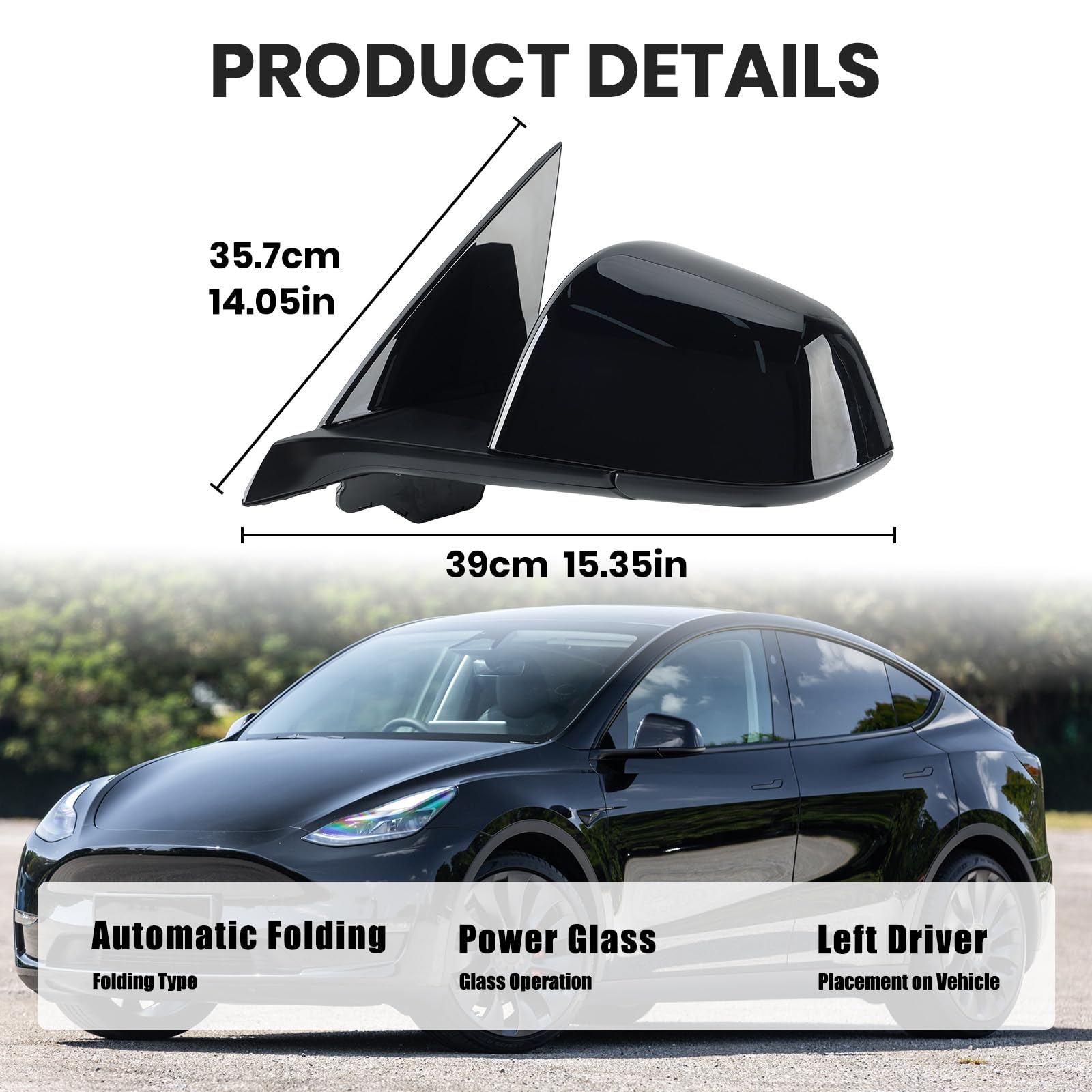 Specchietti retrovisori per roulotte TESLA MODEL Y 2019 - ... | acquisto economici online nel AUTODOC