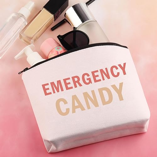 Miniatura 5 de BDPWSS Bolsa de maquillaje de caramelo de emergencia, regalo para amantes de los dulces, bolsa de comida de emergencia para mujeres, niñas,