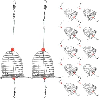 Edelstahl-Futterkorb 12er Set, Angeln