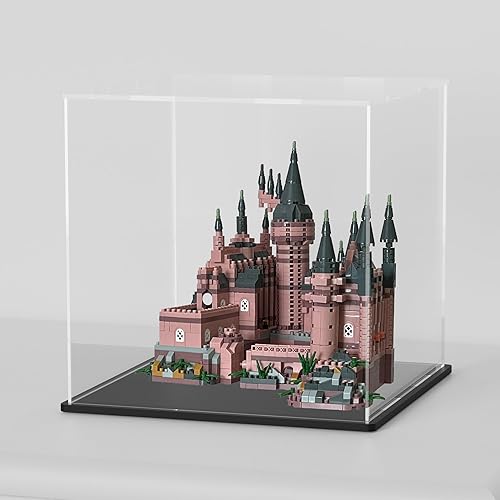 Miniatura 8 de SVENJBB vitrina acrílica, cajas de acrílico de cubo de 8 x 8 x 8 pulgadas para exhibición, vitrinas transparentes con base negra mate y tapa para