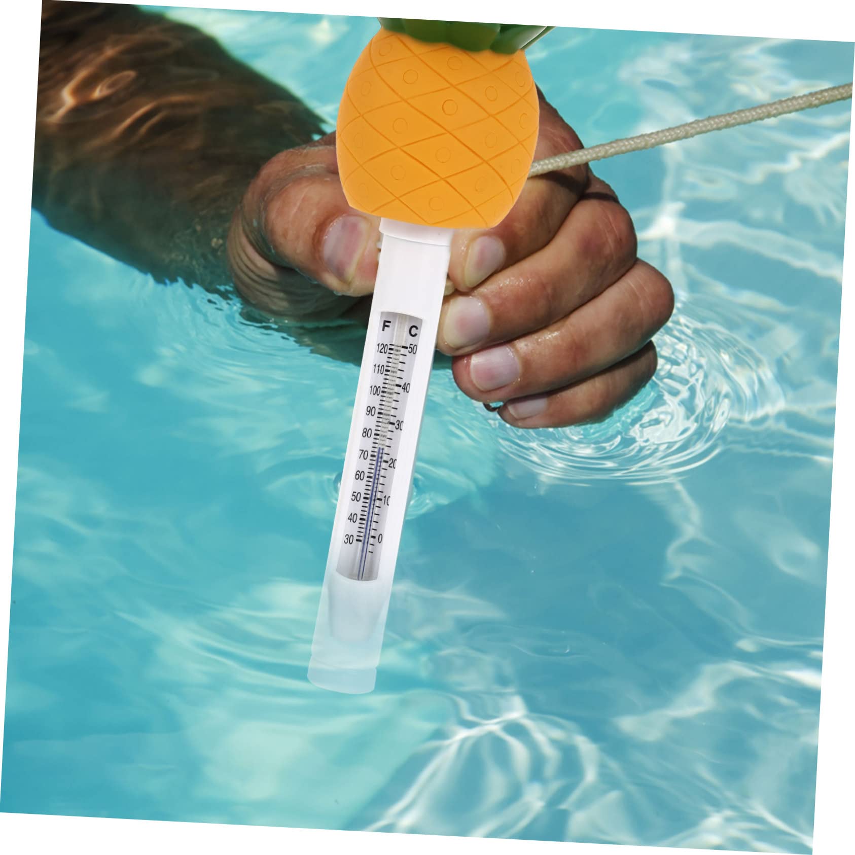 3 Termometri A Forma Di Ananas Termometro Galleggiante Impermeabile Per Piscina Termometro A Forma Di Cartone Animato In Plastica Gialla