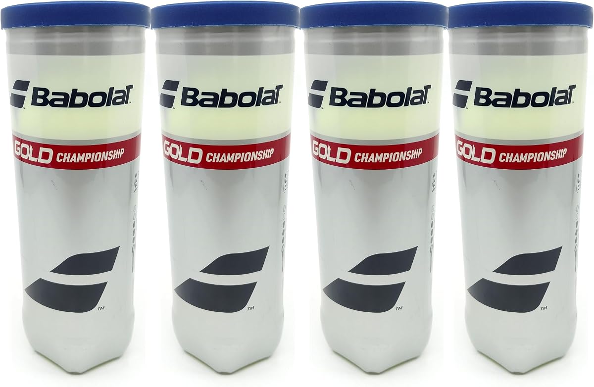 Pelotas de tenis Babolat Gold Champiosnip, 4 latas | 12 bolas (3 bolas/lata)