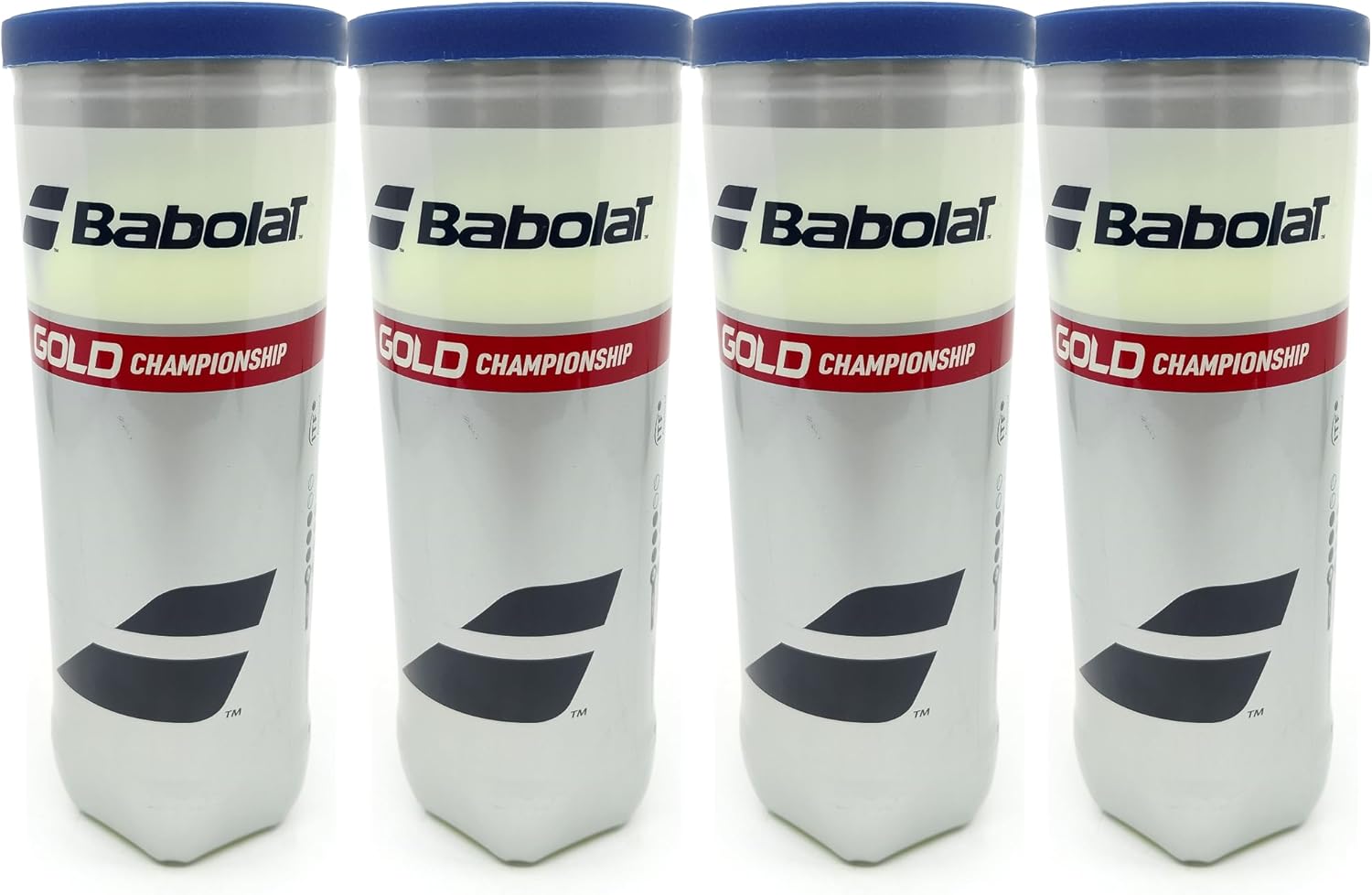 Babolat Gold Champiosnip Tennis Balls, 4 Cans | 12 Balls (3 Balls/Can)