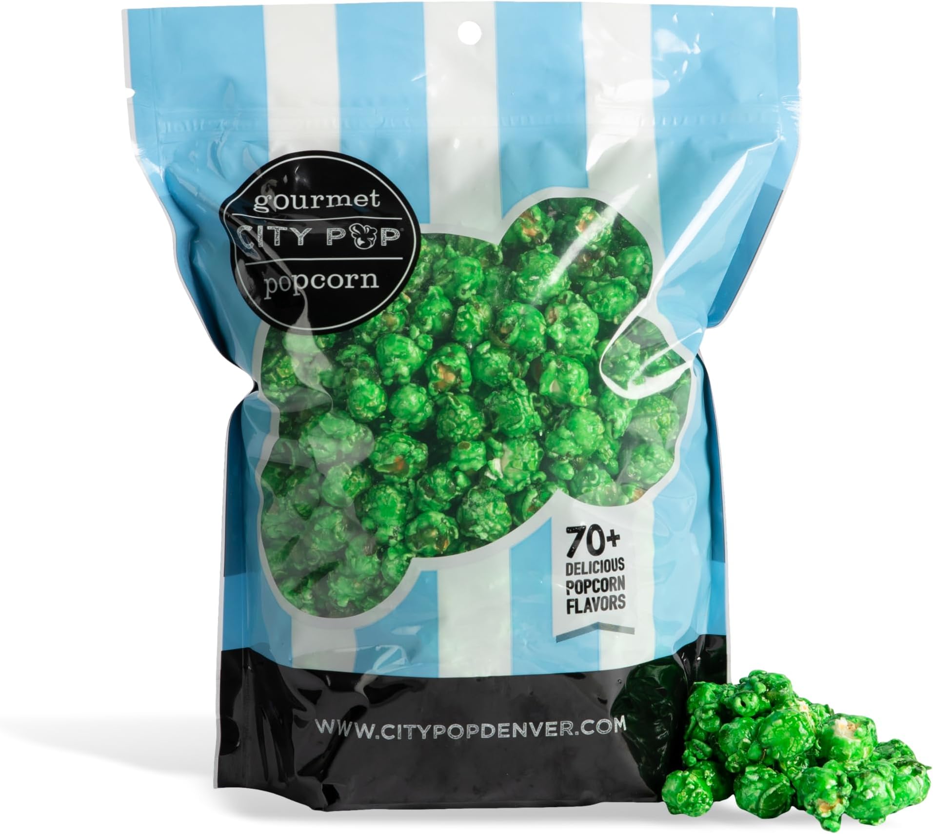 Green Apple Gourmet Popcorn | 11 Cups Total | Made From Scratch, Made in USA, & GMO-Free | Great as a Snack, Gift, Thank You, & Movie Night - (16.87oz Total)