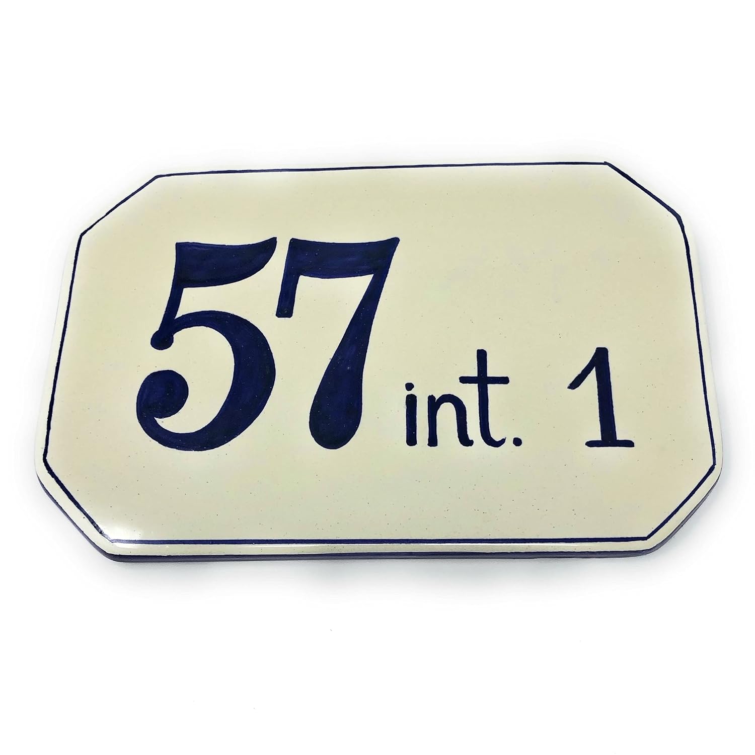 CERAMICHE D'ARTE PARRINI - Italian Ceramic Art Pottery Tile Custom House Number Civic Address Plaques Hand Painted Made in ITALY Tuscan