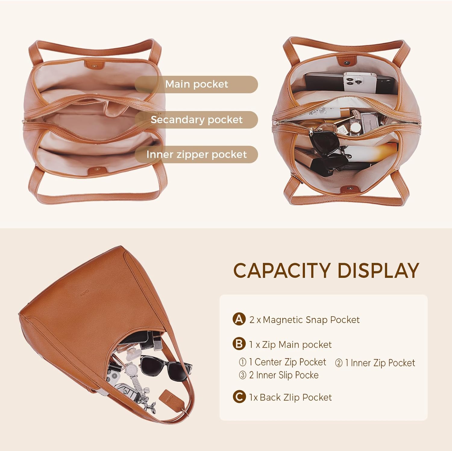 Hobo Bag for Women,Vegan leather Purse for Women Stylish Shoulder Handbags Medium Women's Purses