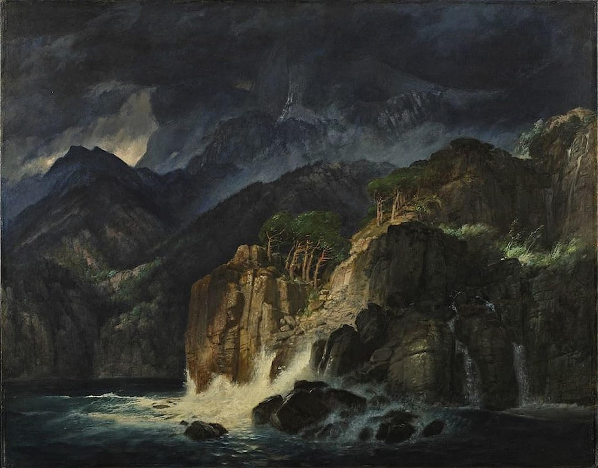 Cuadro Prometheuslandschaft Arnold Böcklin lienzo decorativo para salón elegante 5
