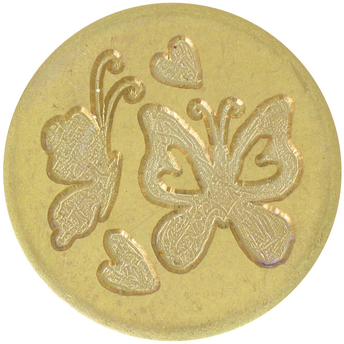 MSH728BFHE LARGE 25mm SINGLE COIN BUTTERFLIES & HEARTS, Transparent