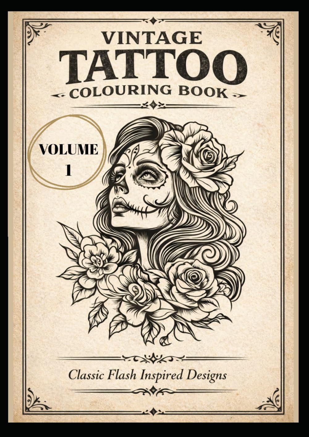 Vintage Tattoo Adult Colouring Book - Volume 1