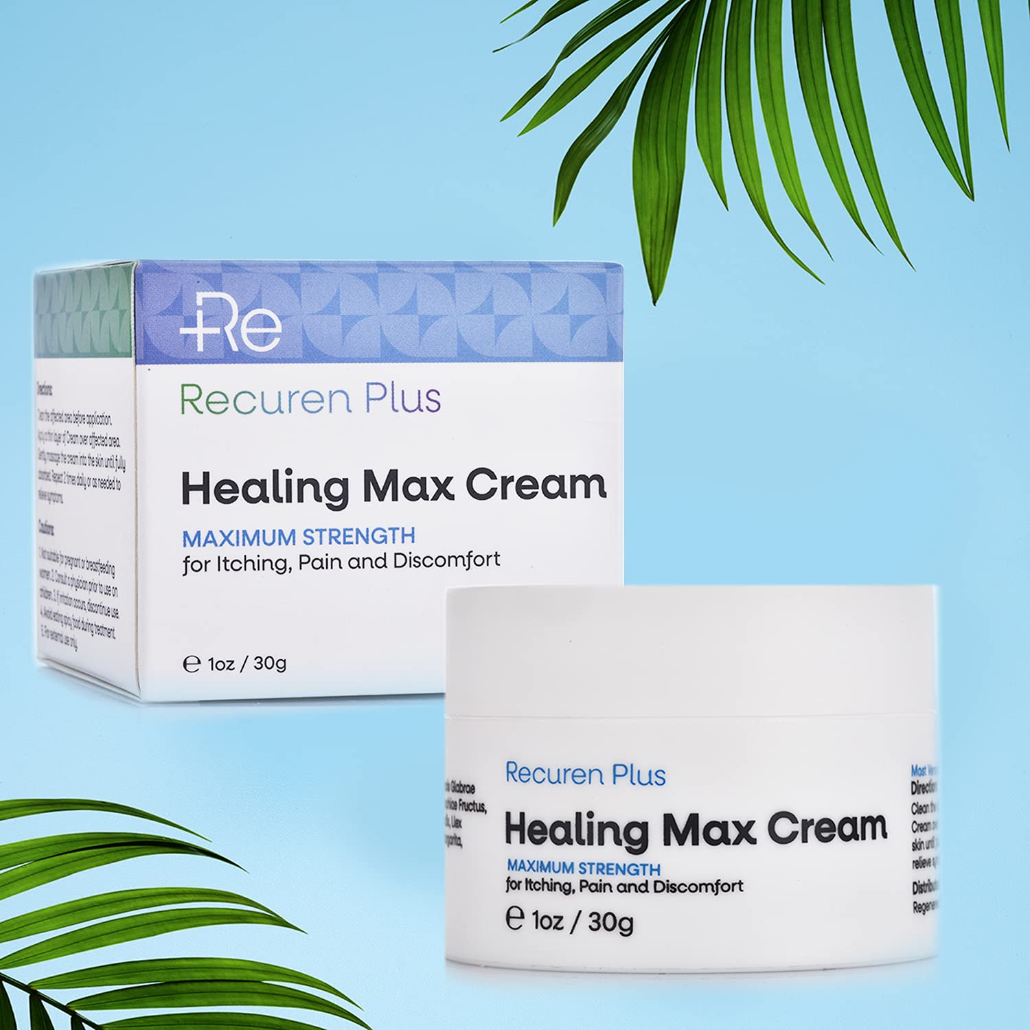 Buy Recuren Plus Dermatitis Eczema Psoriasis Cream, Max Strength for