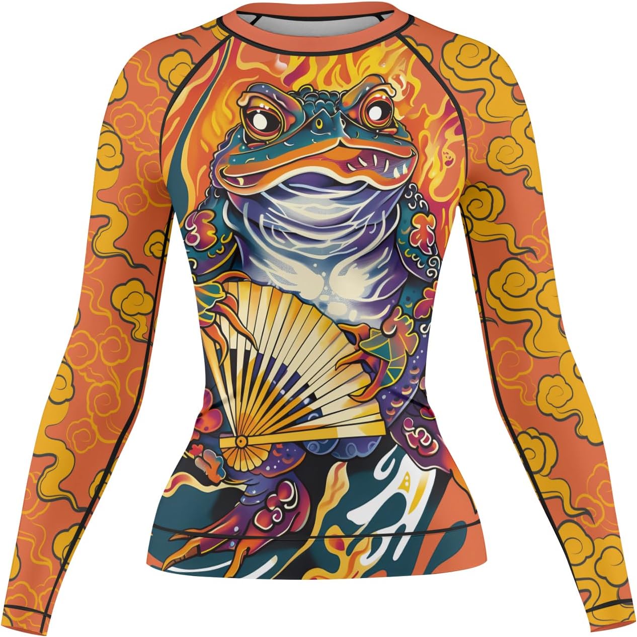 FORMONIES Samurai Women’s Rash Guard Long Sleeve – Compression Base Layer for BJJ MMA No-Gi Jiu Jitsu