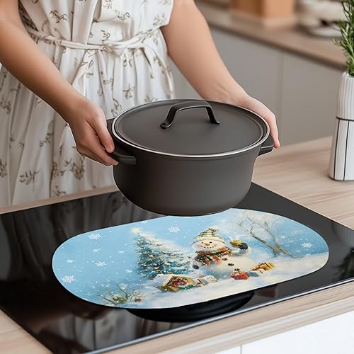 Miniatura 5 de Christmas Place Mats Indoor Set of 2 Snowman Winter Placemats Heat-Resistant Place Mat Easy to Clean Table Mats Foldable Mats Non-Slip for Table