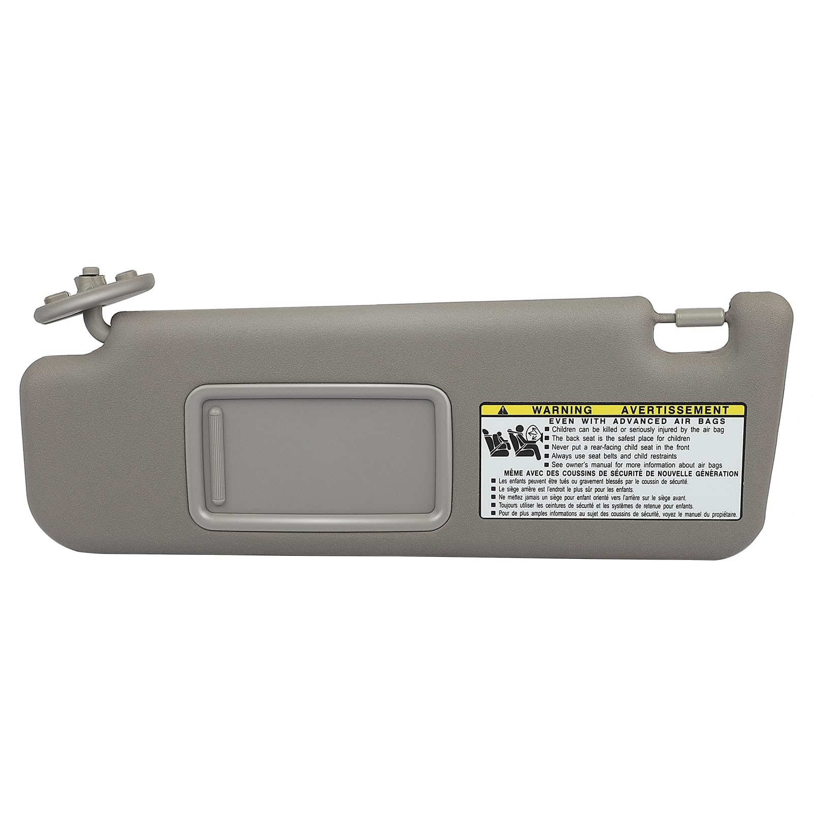 cciyu Gray Windshield Sun Visor Mirror Left Driver Side Replacement fit for Toyota for 4RUNNER 2004-2008 Automobile Sun Visor Assembly