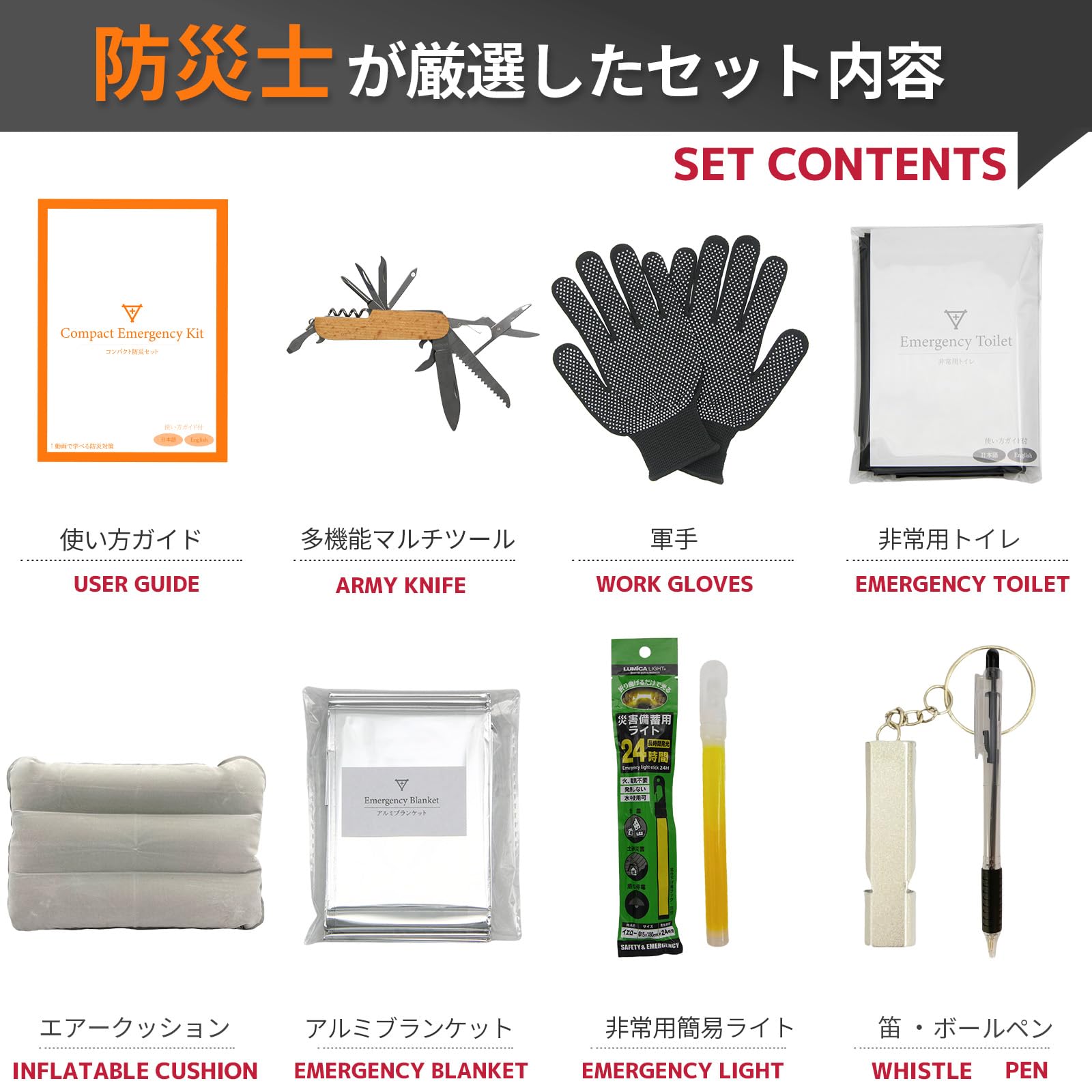 Amazon.co.jp: コンパクト 防災セット フラバ A5サイズ ミニ防災セット
