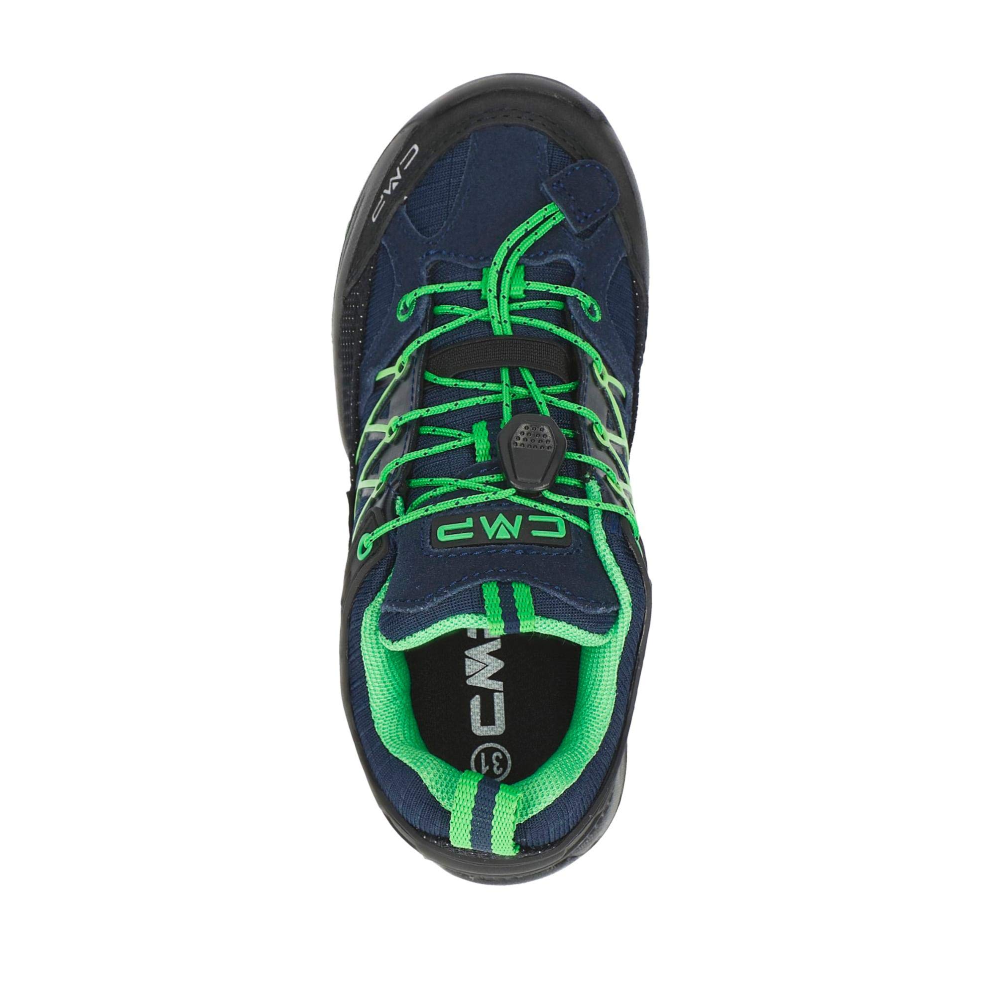 CMP Kids Rigel Low Trekking Shoes Kids Wp, Zapatos de trekking Unisex niños, Negro azulado Lagarto, 40 EU