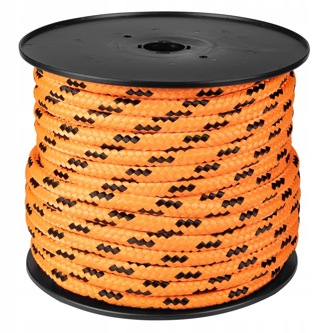 NEO TOOLS Cuerda de polipropileno de 60 m, cuerda de polipropileno de 16 mm, cuerda trenzada de PP, cuerda textil, cuerda de amarre, cuerda de plástico, cuerda de amarre para exteriores