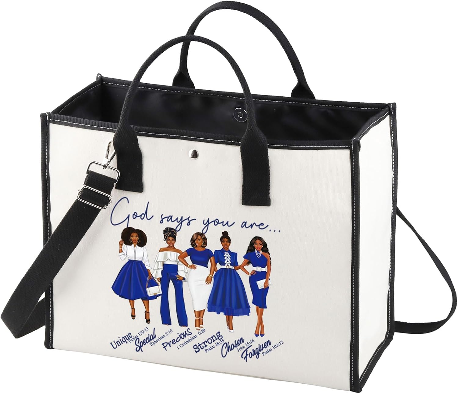 WZMPA Sorority Zeta Cosmetic Makeup Bag Finer Women Gift God Says You Are Sorority Makeup Zipper Pouch Bag Zeta Paraphernalia (God Says Zeta-TB)