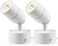 Vista 1 de SUNVIE Paquete de 2 luces LED para interiores, focos de 3 W para uso en interiores con blanco cálido de 3000 K, focos de 120 V para plantas