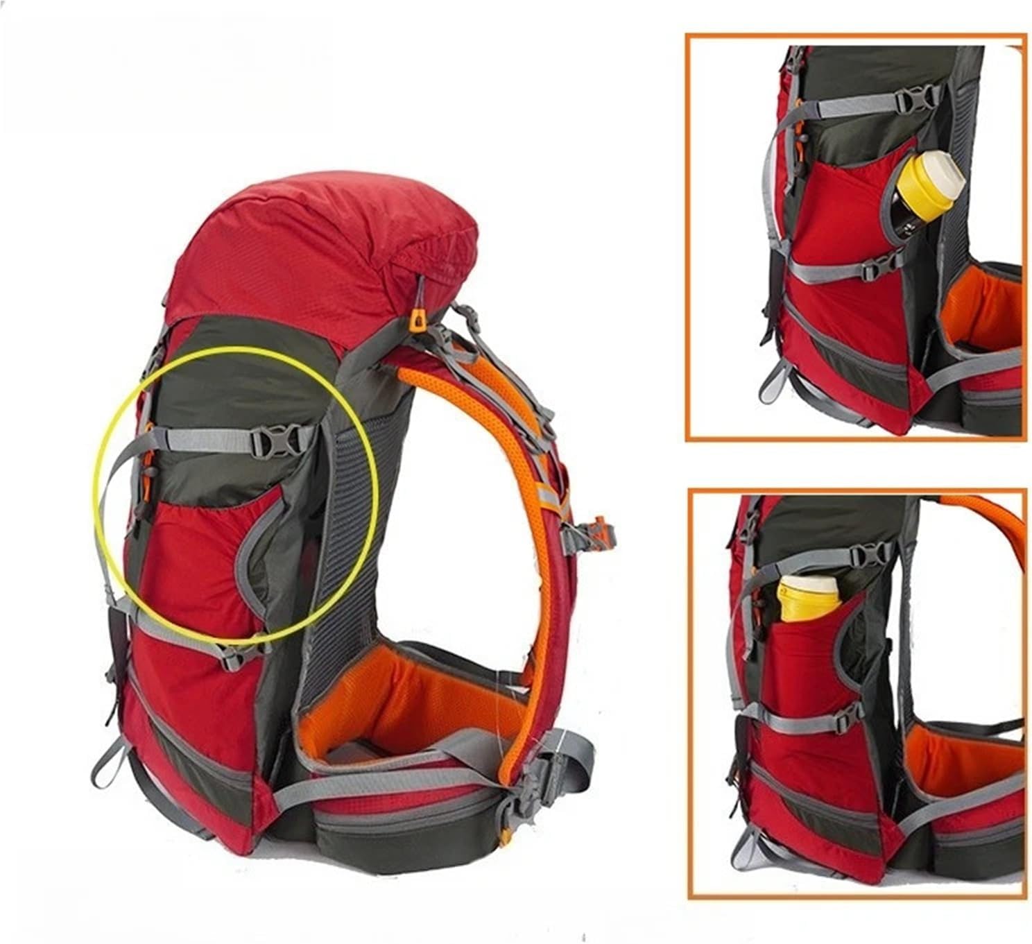 35L Large Capacity Camping Backpack – Men’s Outdoor Bag With Rain Cover For Hiking & Trekking(Black)